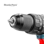 Taladro Atornillador Percutor Inalámbrico 20V 2Ah Brushless RONIX 8905K - Imagen 7
