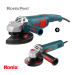Amoladora 9" 2400W + Amoladora 4.5" 840W Combo RONIX