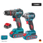 Taladro Percutor 20V + Atornillador de Impacto 20V Combo RONIX BRUHSLESS