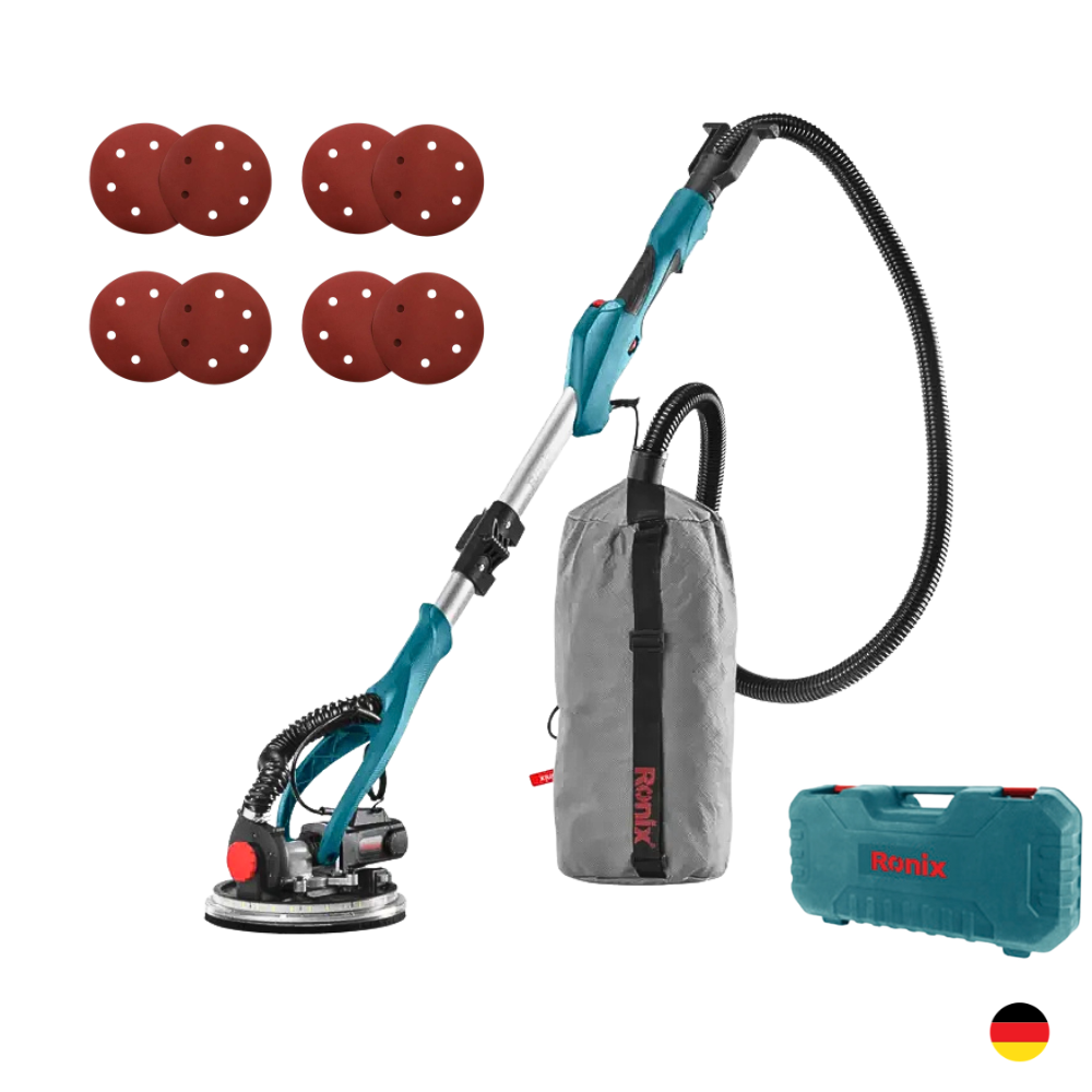Lijadora de pared y techo 820W RONIX 6200K (1) Lijadora De Pared y Techo 820W Con Maleta RONIX 6200K INDUSTRIAL - Imagen 1